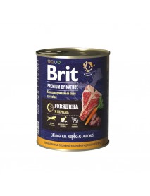 Консервы Brit Premium Говядина и печень