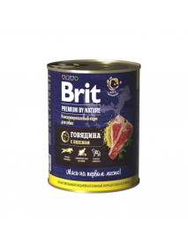 Консервы Brit Premium Говядина и пшено