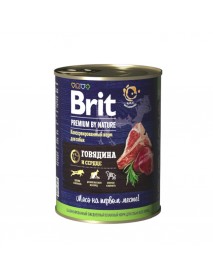 Консервы Brit Premium Говядина и сердце