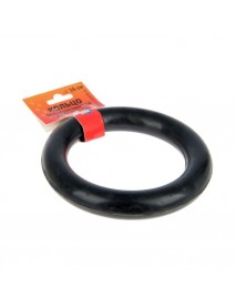 Игрушка Цельнорезиновое кольцо большое чёрное 16 см