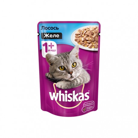 Влажный корм Whiskas в желе для взрослых кошек