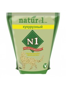 Наполнитель N1 Naturel комкующийся кукурузный 