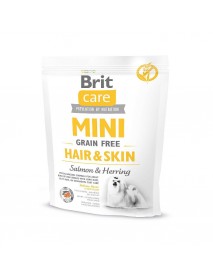 Сухой корм Brit Care Mini GF Hair&Skin беззерновой для собак с проблемами кожи и шерти 
