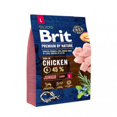 Сухой корм Brit Premium by Nature Junior L для молодых собак крупных пород