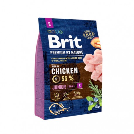 Сухой корм Brit Premium by Nature Junior S для молодых собак мелких пород
