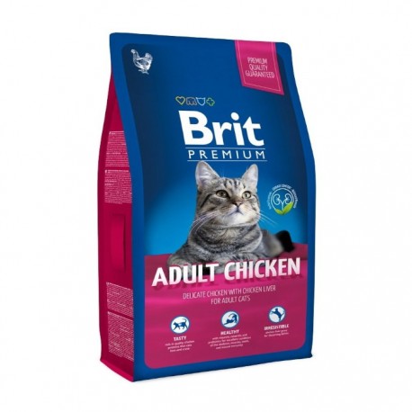 Сухой корм Brit Premium Cat Adult Chicken
