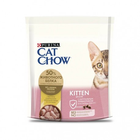 Сухой корм Cat Chow Kitten с домашней птицей для котят 