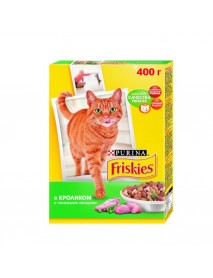 Сухой корм Friskies для взрослых кошек с кроликом и полезными овощами 