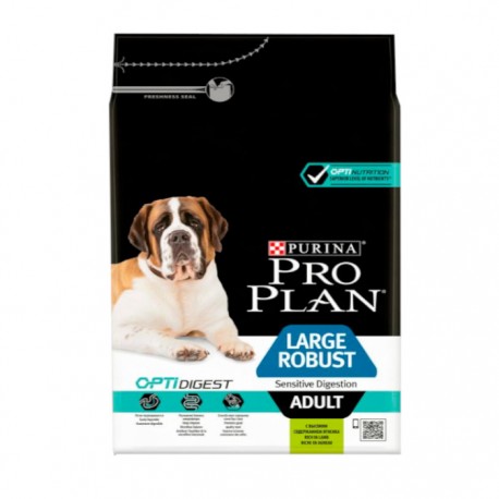 Сухой корм Pro Plan для собак крупных пород с мощным телосложением с чувствительным пищеварением ягнёнок
